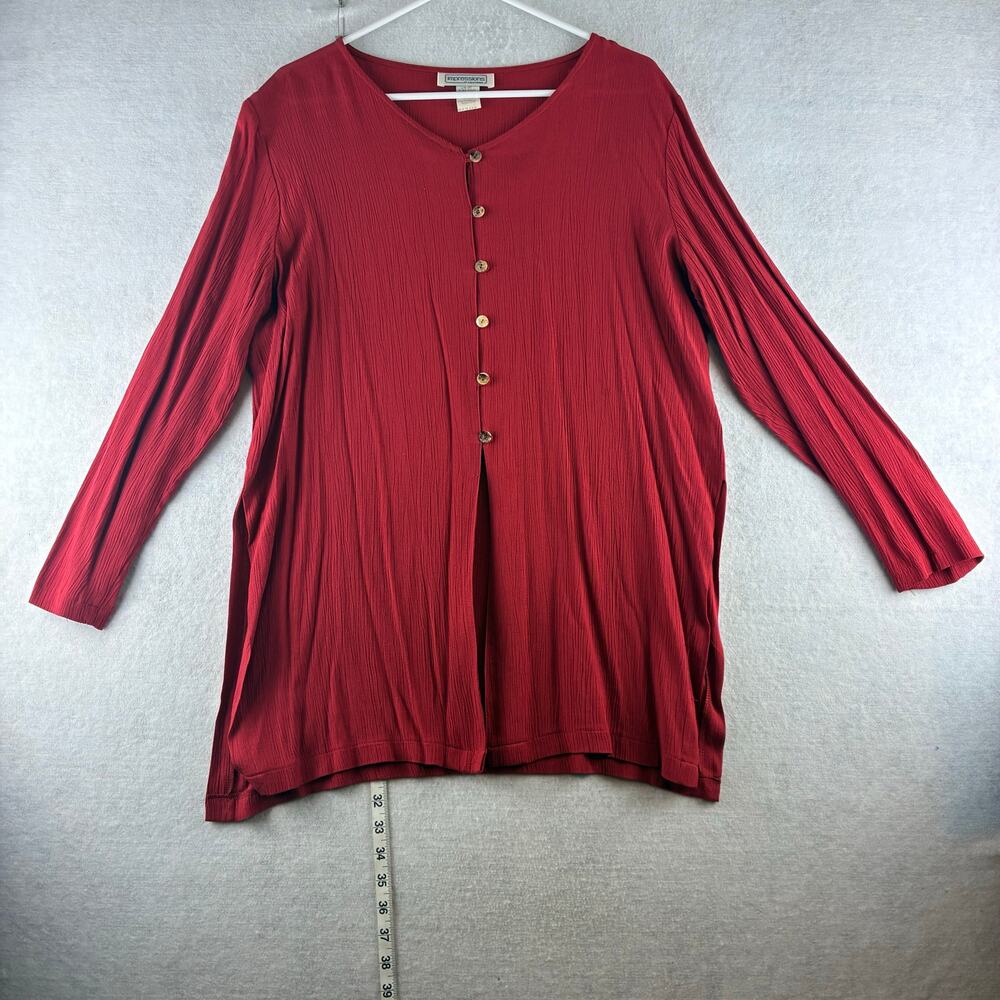 Vintage Impressions of California Tunic Top Women's Medium Boho Peasant Festival